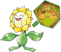 Sunflora, una de las aprendices del Pokégremio de exploradores