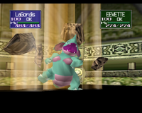 Nidoqueen usando avalancha en Pokémon Stadium.