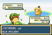 Victreebel usando hoja afilada en la tercera generación.
