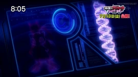 Esquema del ADN de Mewtwo donde se aprecia a Mew.