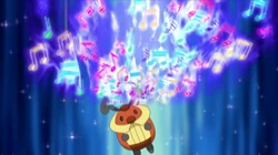 EP643 Kricketot usando canto