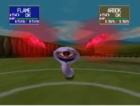 Arbok usando deslumbrar en Pokémon Stadium.