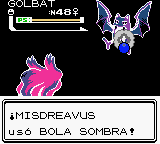 Misdreavus usando bola sombra en la segunda generación.