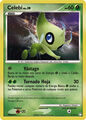 Carta de Celebi de la colección Tesoros Misteriosos.