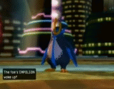 Empoleon usando garra metal en Pokémon Battle Revolution.