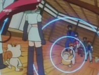 Psyduck de Misty usando anulación.