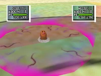 Diglett usando fisura en Pokémon Stadium 2.