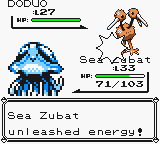 Tentacruel usando venganza en la primera generación.