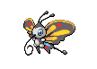 Imagen de Beautifly hembra en Pokémon Negro y Blanco