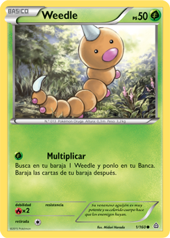 Maestro Pokemon. on X: #13 Weedle Tipo: bicho/veneno 1º Generación   / X