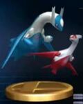 Trofeo de Latios y Latias en Brawl.