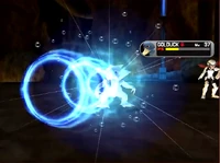 Golduck usando hidropulso en Pokémon XD: Tempestad oscura.