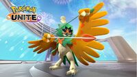 Decidueye disponible en Pokémon UNITE.