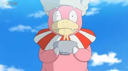 EP1115 Slowking comiendo fideos