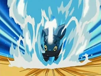 Heracross de Conway usando amago. Aparece tras el movimiento de otro Pokémon...