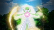 Gardevoir de Dianta usando fuerza lunar.