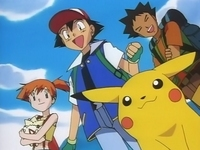 Misty, Ash y Brock.