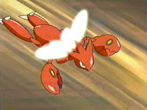 Scizor de Gary usando ala de acero.