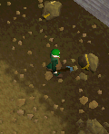Mining gold in the crafting guild