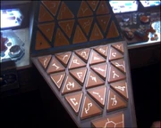 Consola DHD del Salta Charcos para la Vía Láctea, específicamente para la Tierra (El Punto de Origen es visible).