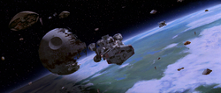 Battle over Endor