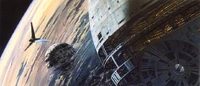 Esferas habitacionales de tamaño gigante conocidas como Mundos artificiales en construcción en órbita de Coruscant.