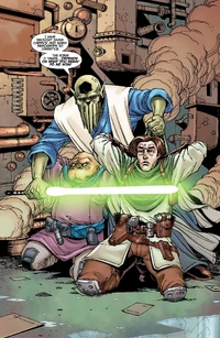 Zayne Carrick y Marn Hierogryph, capturados por Xamar en Coruscant