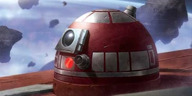R4-P17 en el hueco para droides del caza estelar de Kenobi.