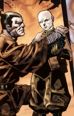 Ky Narec y Asajj Ventress viendose por primera vez