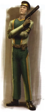 Un soldado corporativo de Czerka durante la era de la Antigua República.
