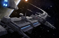 La Nueva República obtuvo el control de los astilleros orbitales de Kuat.
