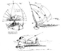 Sail barge Sketchbook