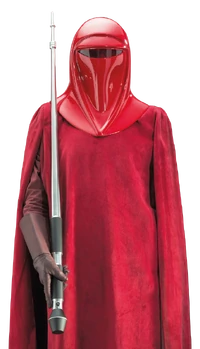 Los Guardias Reales vestían túnicas rojas así como armaduras y estaban equipados con picas de fuerza.