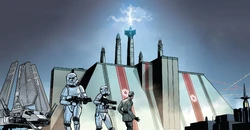 El Palacio Imperial era la residencia del Emperador en Coruscant, mundo trono del Imperio Galáctico.