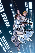 Cubierta variante sin textos del 40 aniversario de Star Wars de Chris Samnee