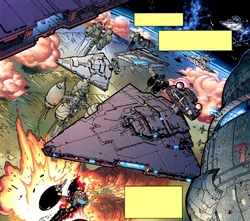 Estación Bannistar en llamas.