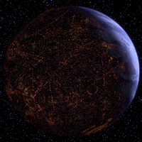 Vista de Coruscant del Episodio I
