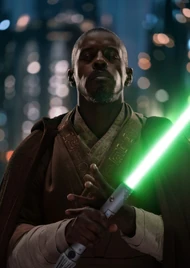 La apariencia actualizada de Kelleran Beq en The Mandalorian.
