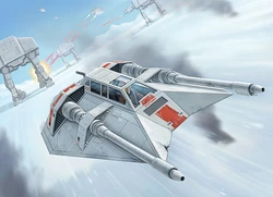 Wedge Antilles volando como Pícaro Tres durante la .