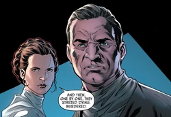 Leia Organa y Cracken.