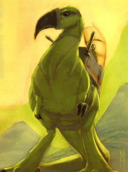 Un pájaro de guerra Sith no volador.