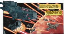 Naves combatiendo en Skarpos