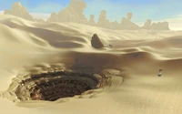 Un sarlacc en Tatooine alrededor de 