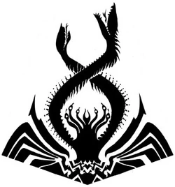 La quimera estilizada encontrada en la nave insignia de Thrawn