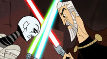 Duelos de Dooku cartoon