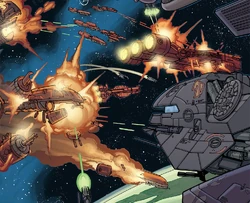La flota de Tarkin es atacada.