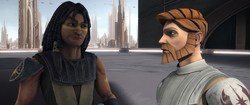 Vos and Obi-Wan on Coruscant