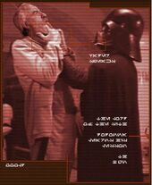 Jan Dodonna prisonero de Lord Vader.