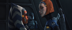 Kryze and Tano talking