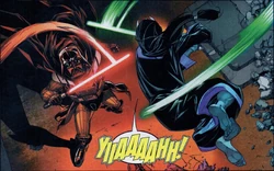 Eeth Koth ataca a Darth Vader.